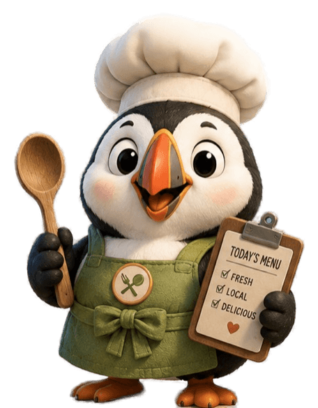 Fork, the Food Puffin.