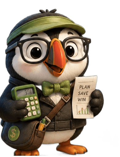 Ledger, the Finance Puffin.